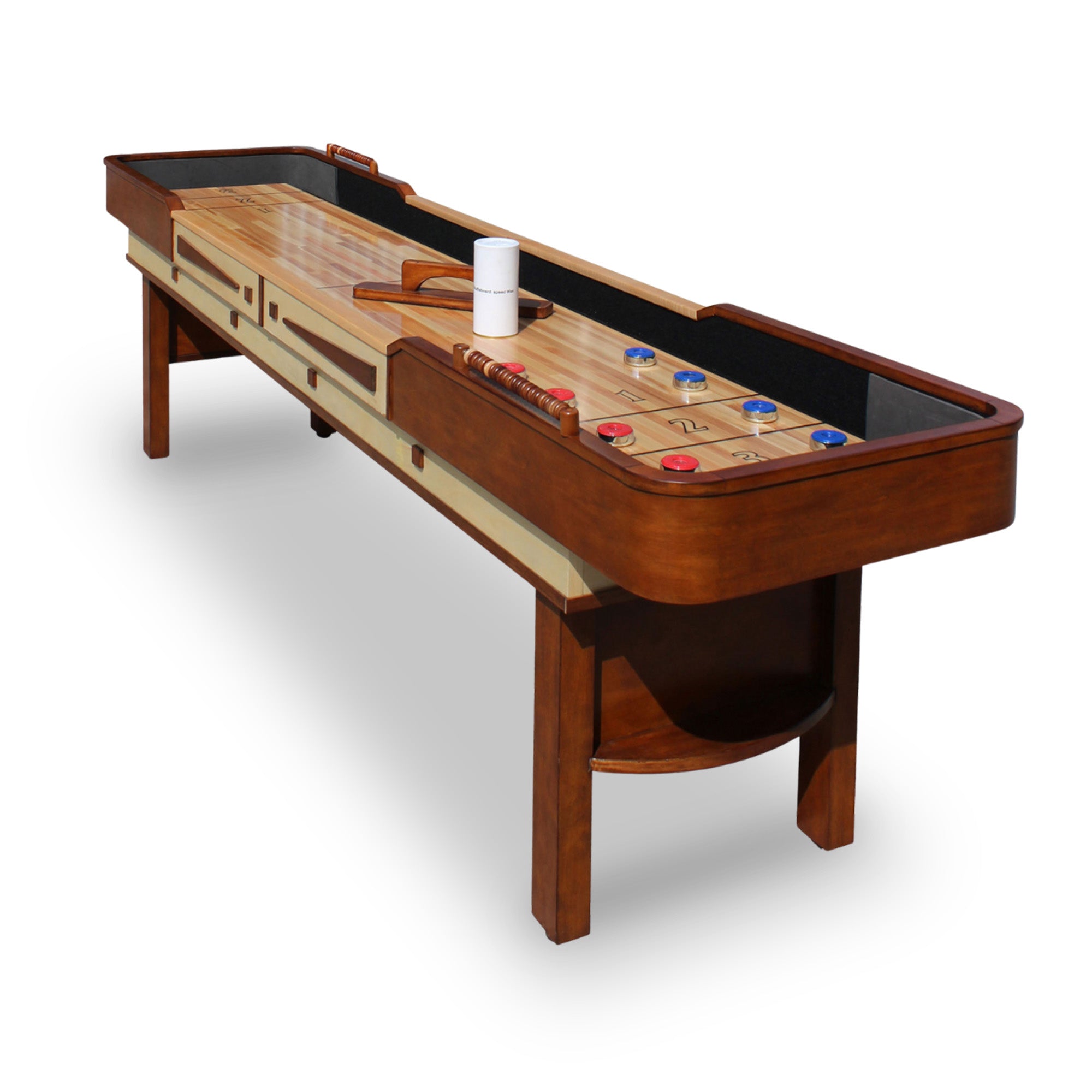 Merlot 9-ft Shuffleboard Table - Walnut Finish