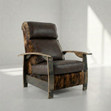Whiskey Barrel Recliner — Hair On Hide Leather