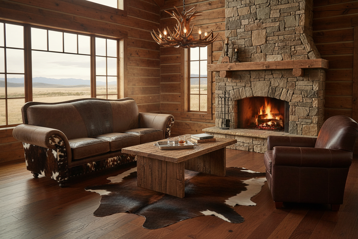 Maverick IV Sofa - Western Lodge Living Room