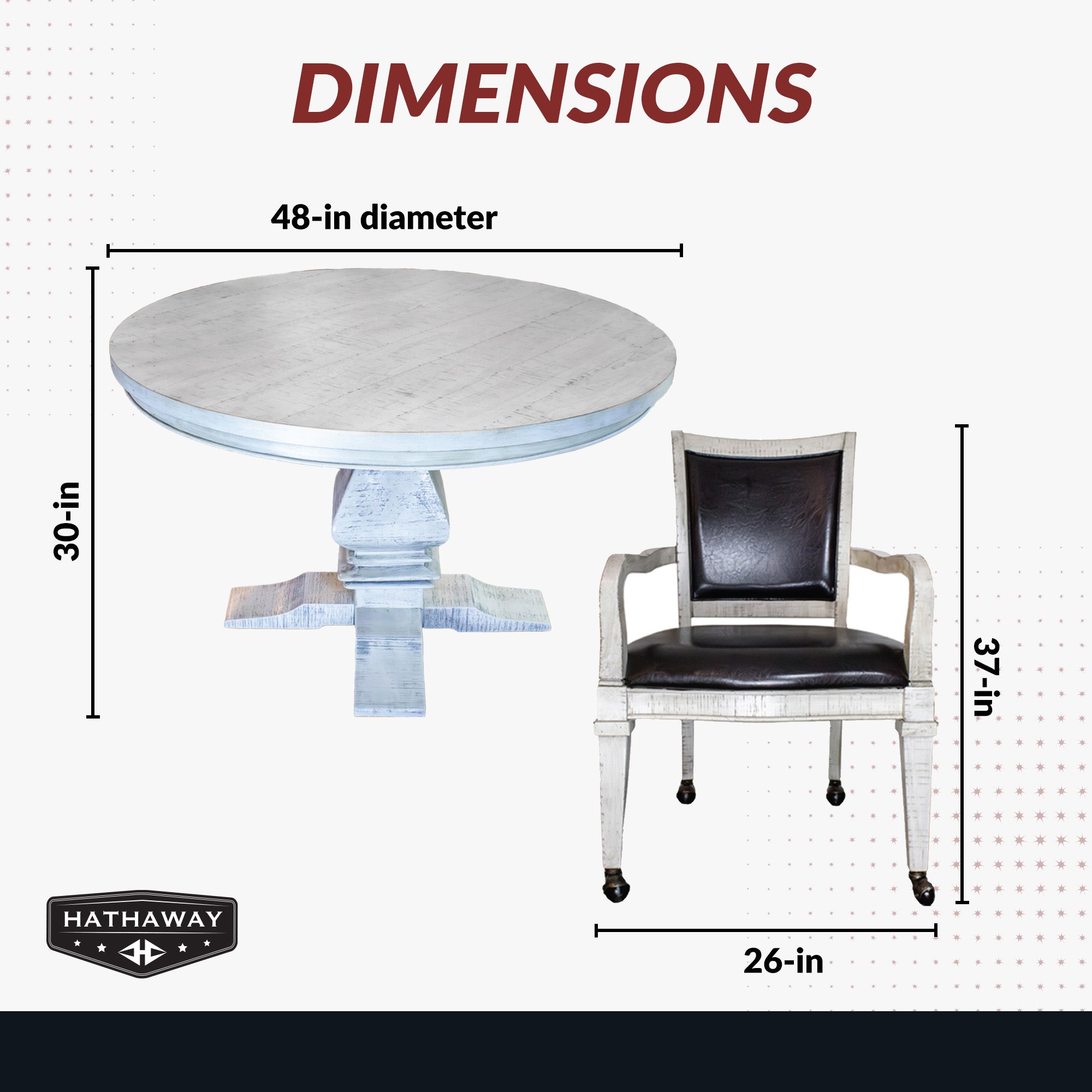 Montecito Dining and Poker Table Set - Driftwood - image 3