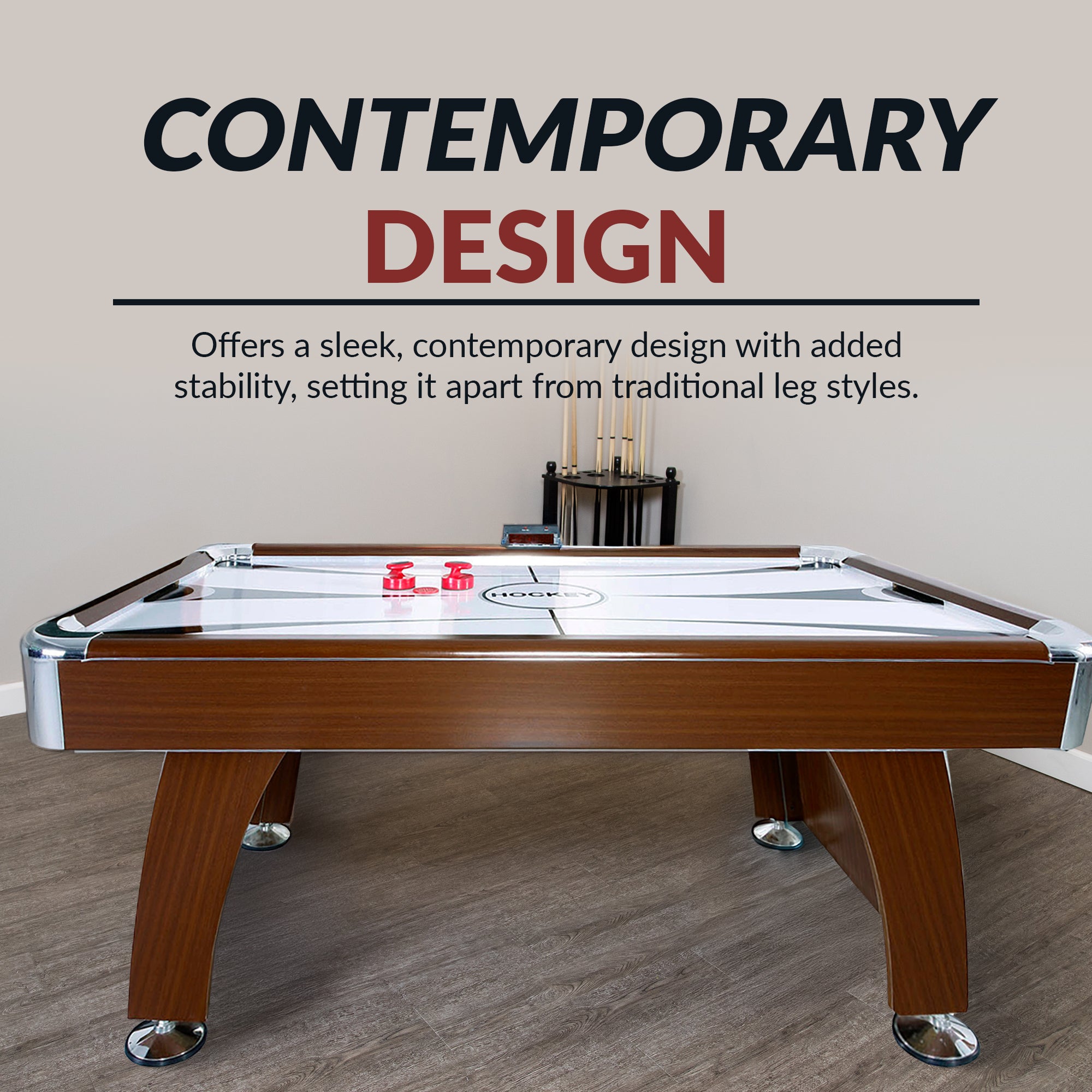 Brentwood 90-in Air Hockey Table with LED Scoring and Sound - image 8