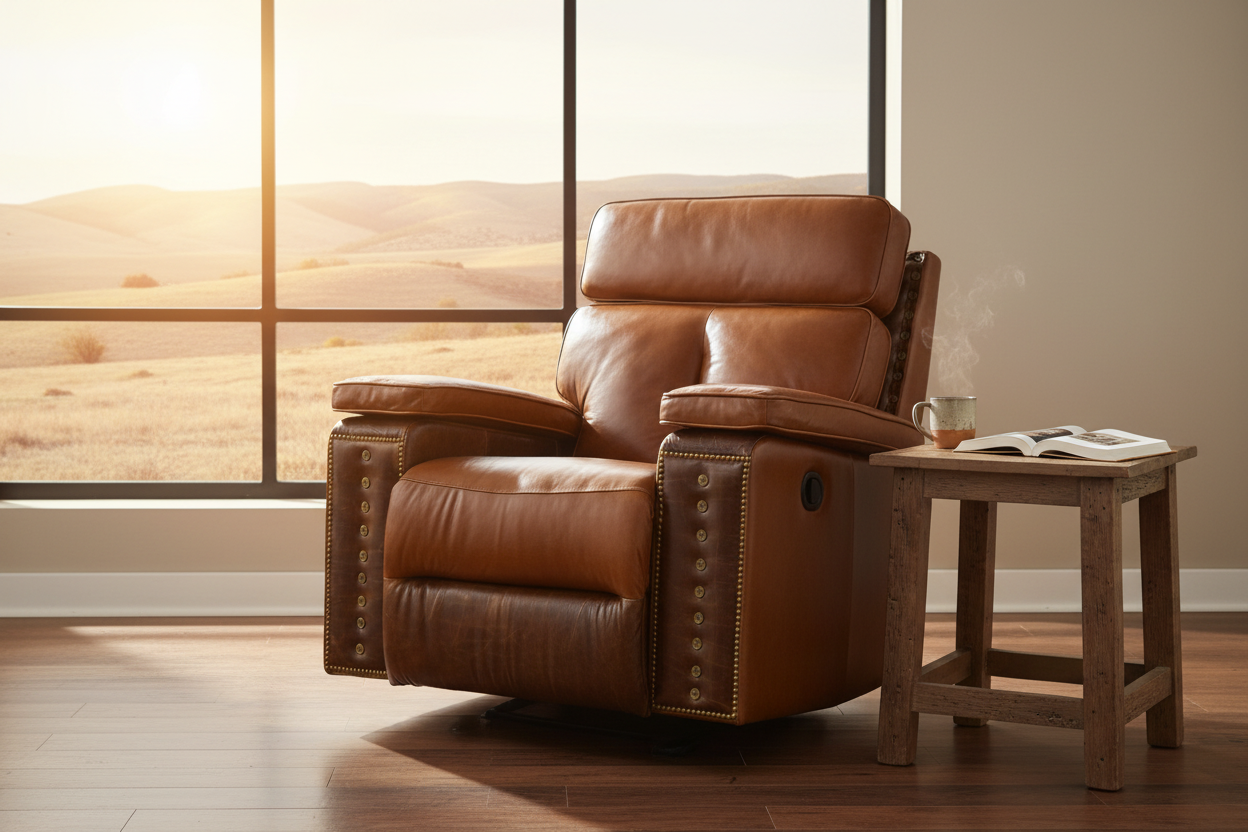 Ritchie's Rocker Recliner - Window & Side Table