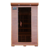 Yukon 2-Person Cedar Infrared Sauna with 6 Carbon Heaters