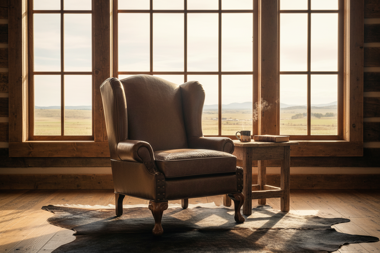 Sierra Ridge Wingback - Rustic Western