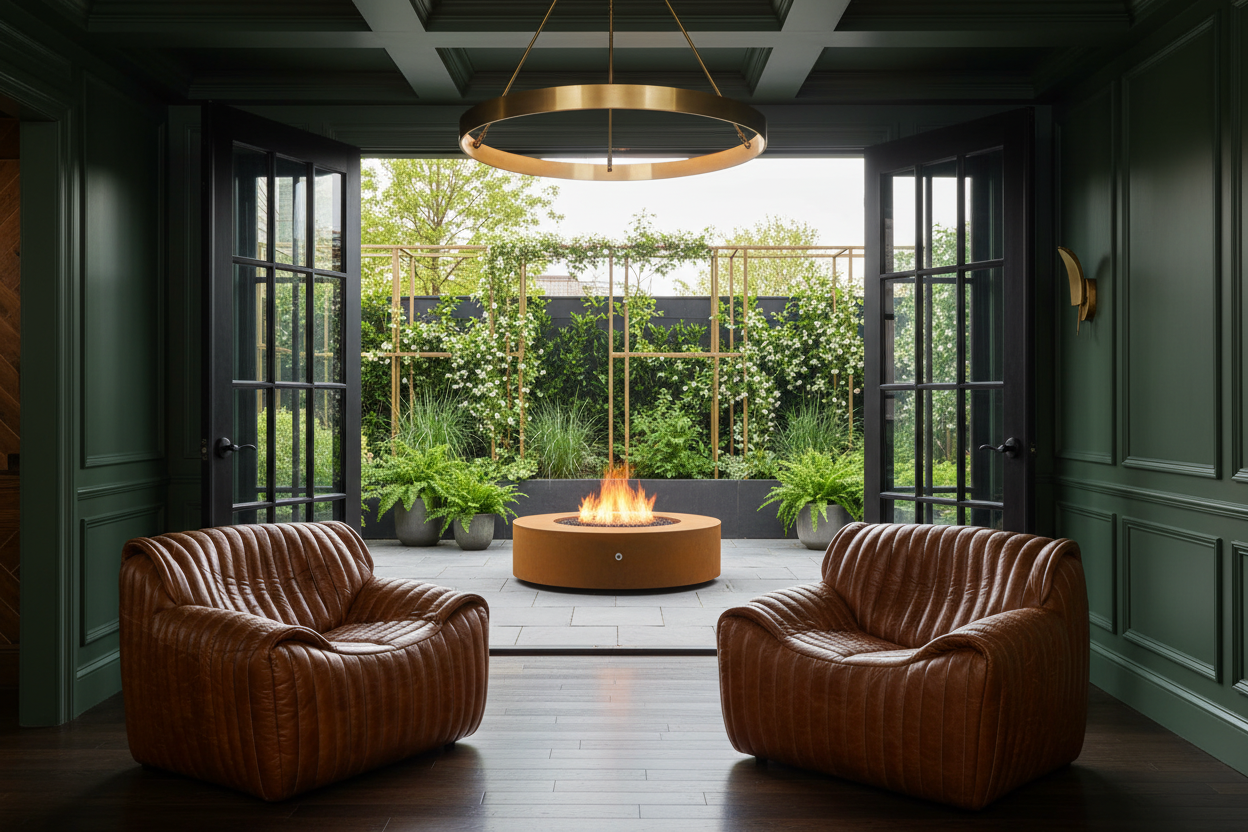 Spring Hero with Skipper Chairs and Unity Fire Pit