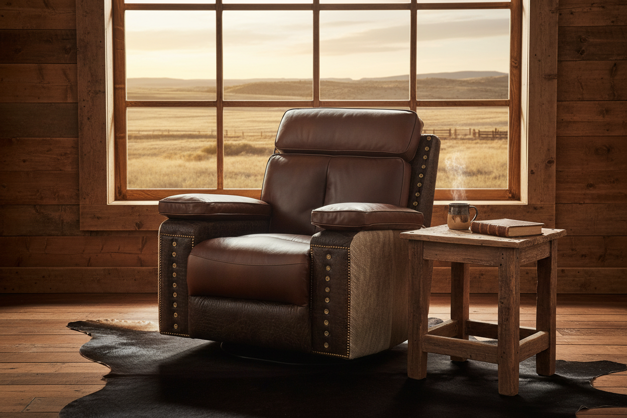 The Gaucho Rocker Recliner - Window & Side Table