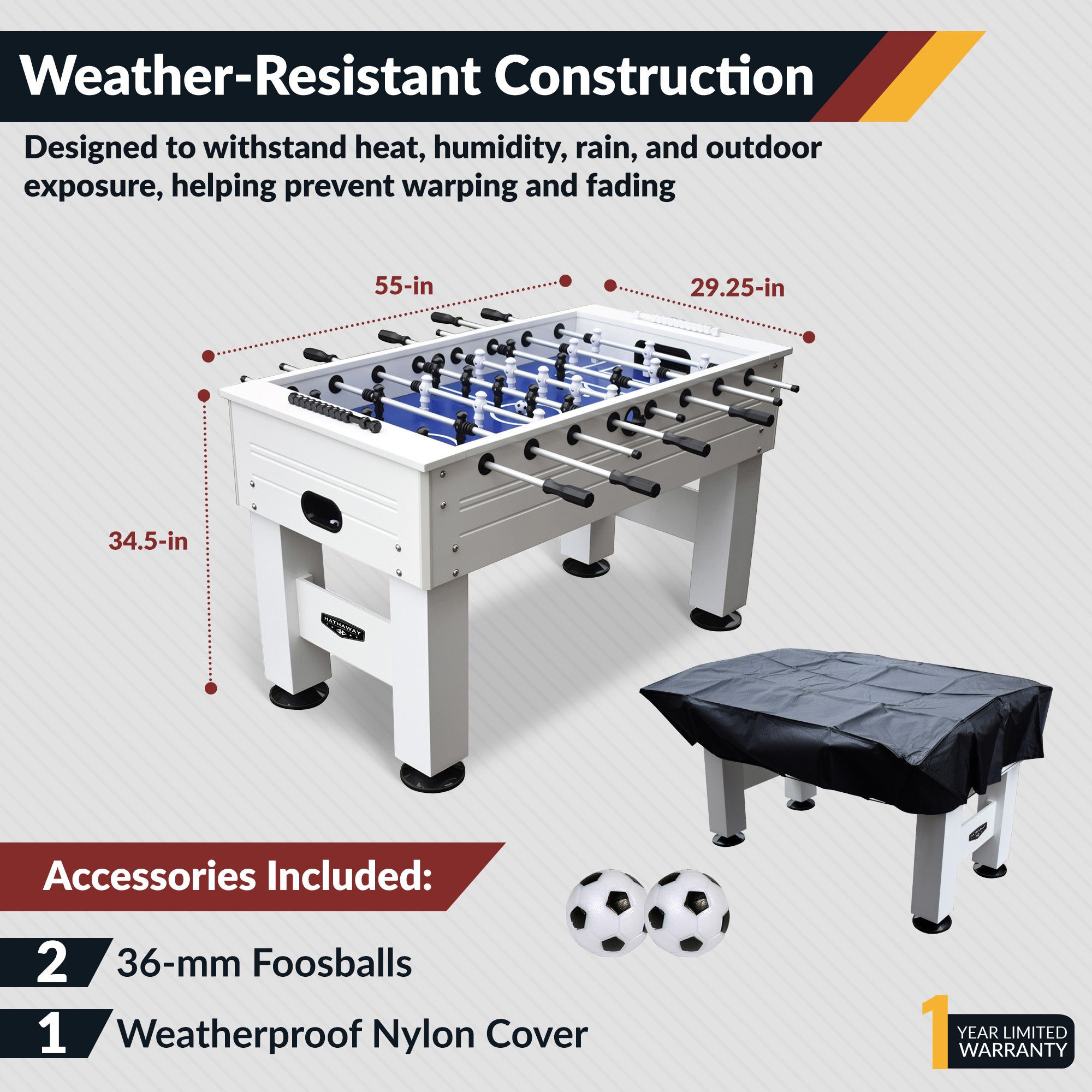 Highlander 55-in Outdoor Foosball Table - image 4
