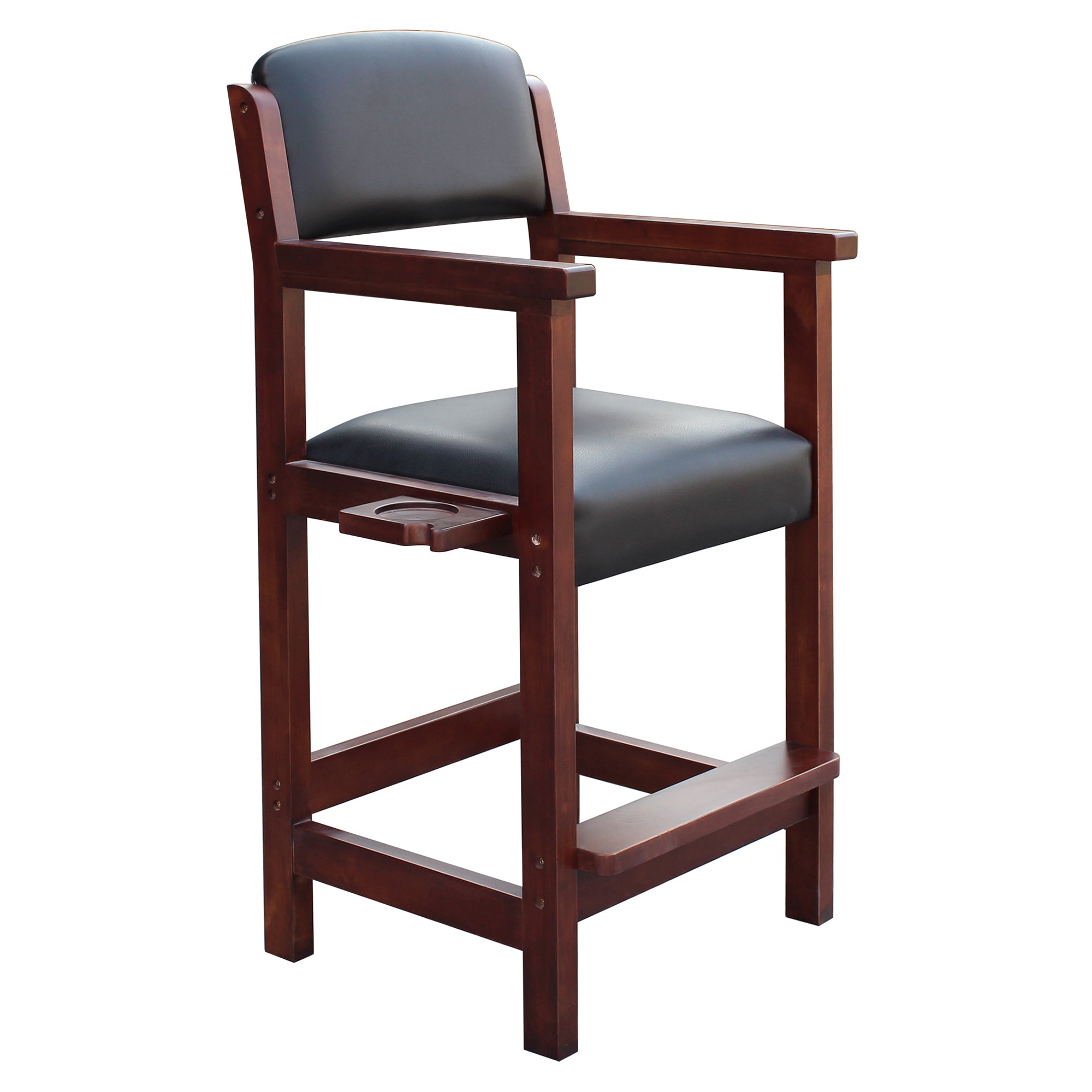 Cambridge 30-in High Top Spectator Chair - Walnut Finish