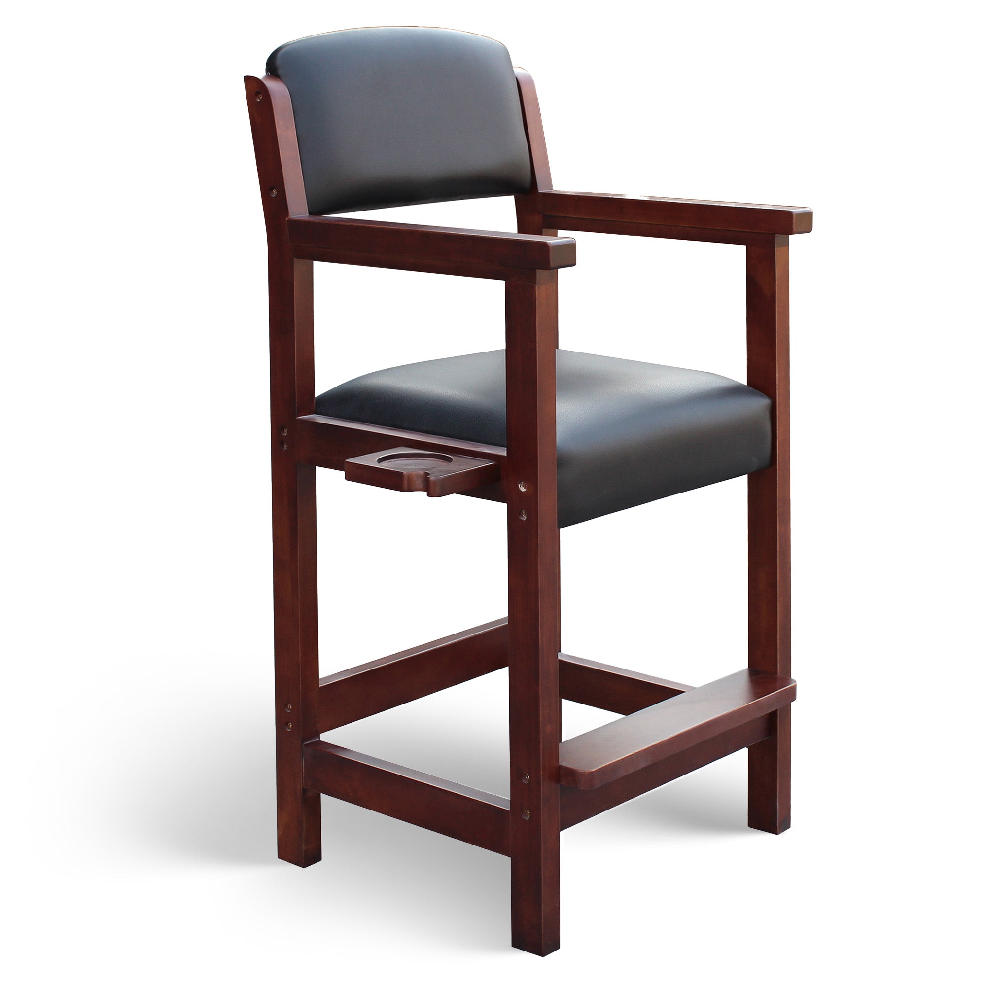 Cambridge 30-in High Top Spectator Chair - Walnut Finish - image 2