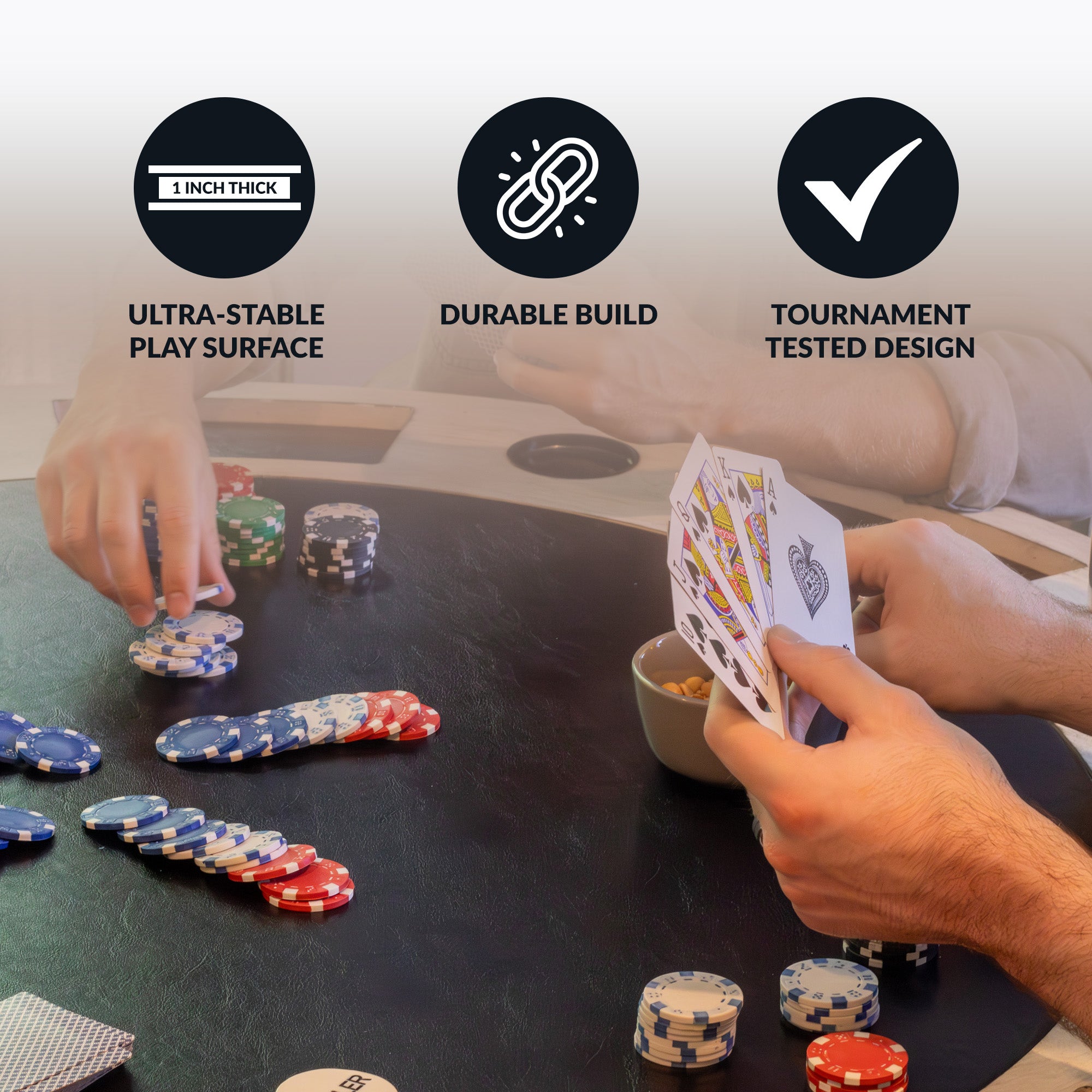 Montecito Dining and Poker Table Set - Driftwood - image 5