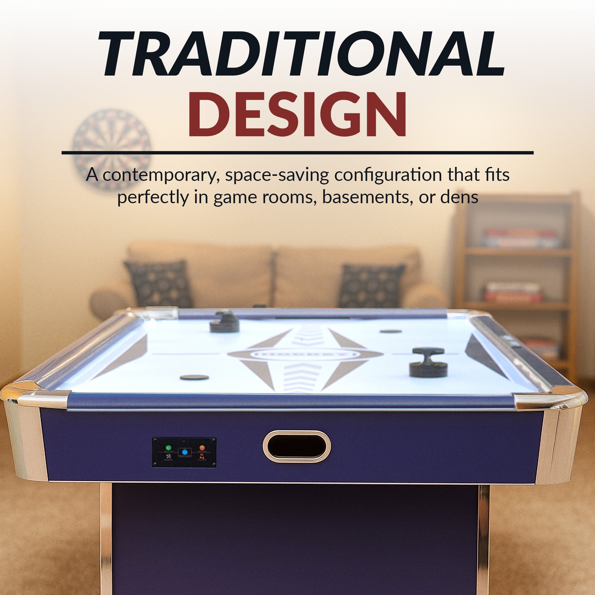 Phantom II 90-in Air Hockey Table with LED Scoring and Lights - image 8