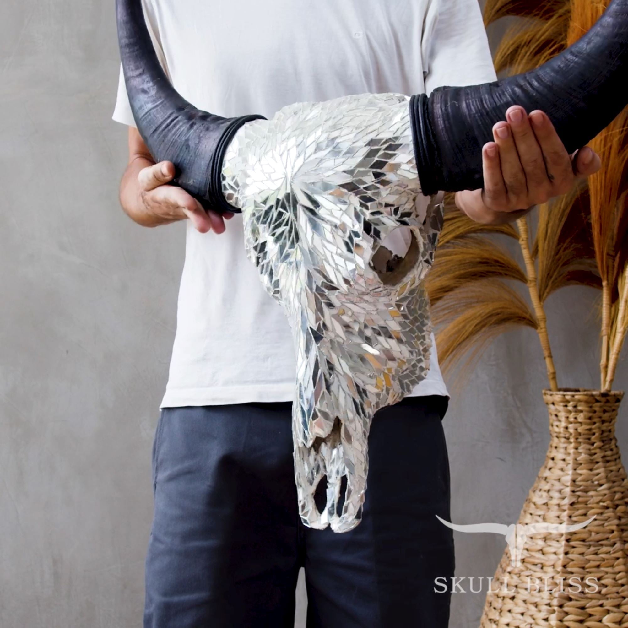 Buffalo Skull - Mirror // Mosaic Finish