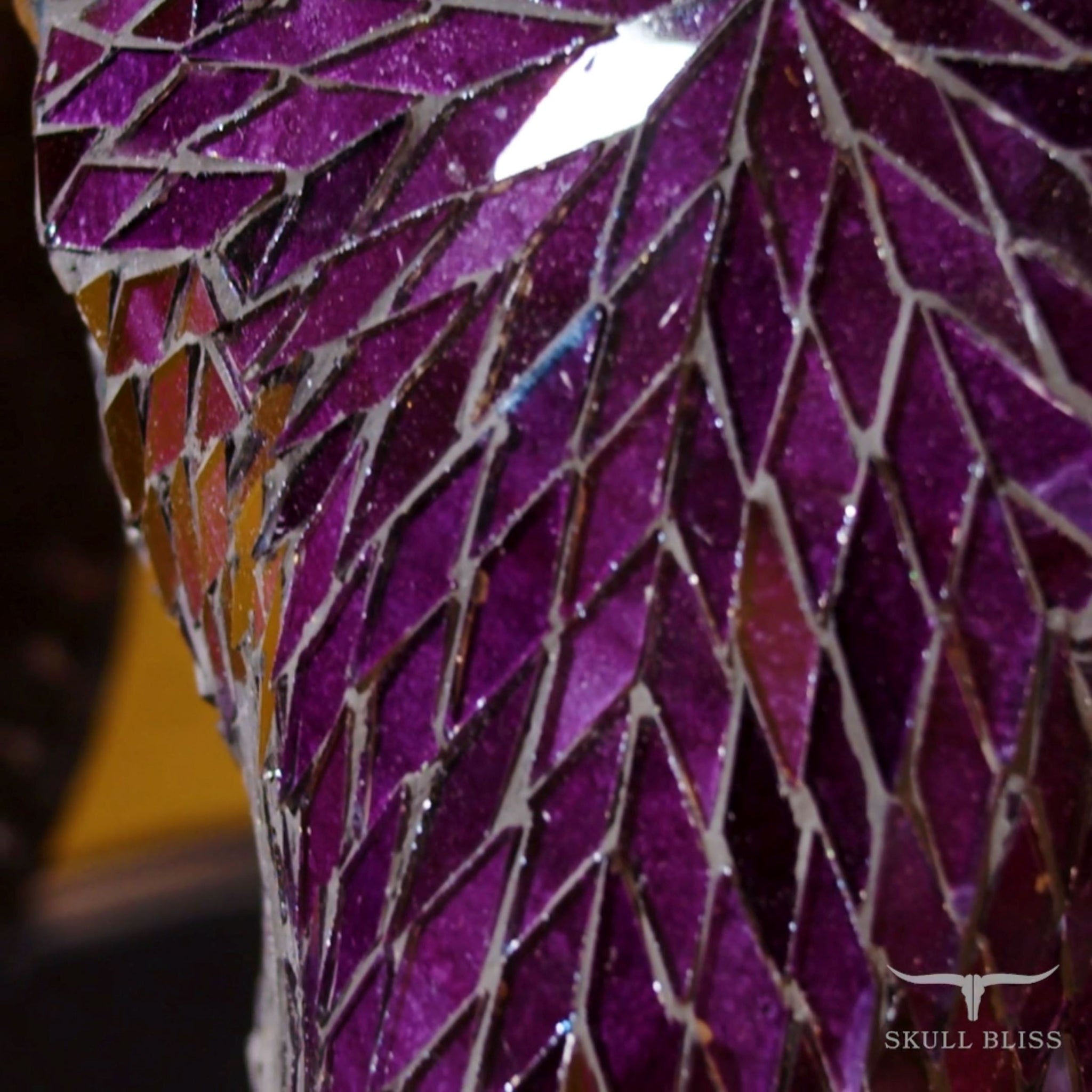 Ram Skull - Purple Mirror // Mosaic Finish