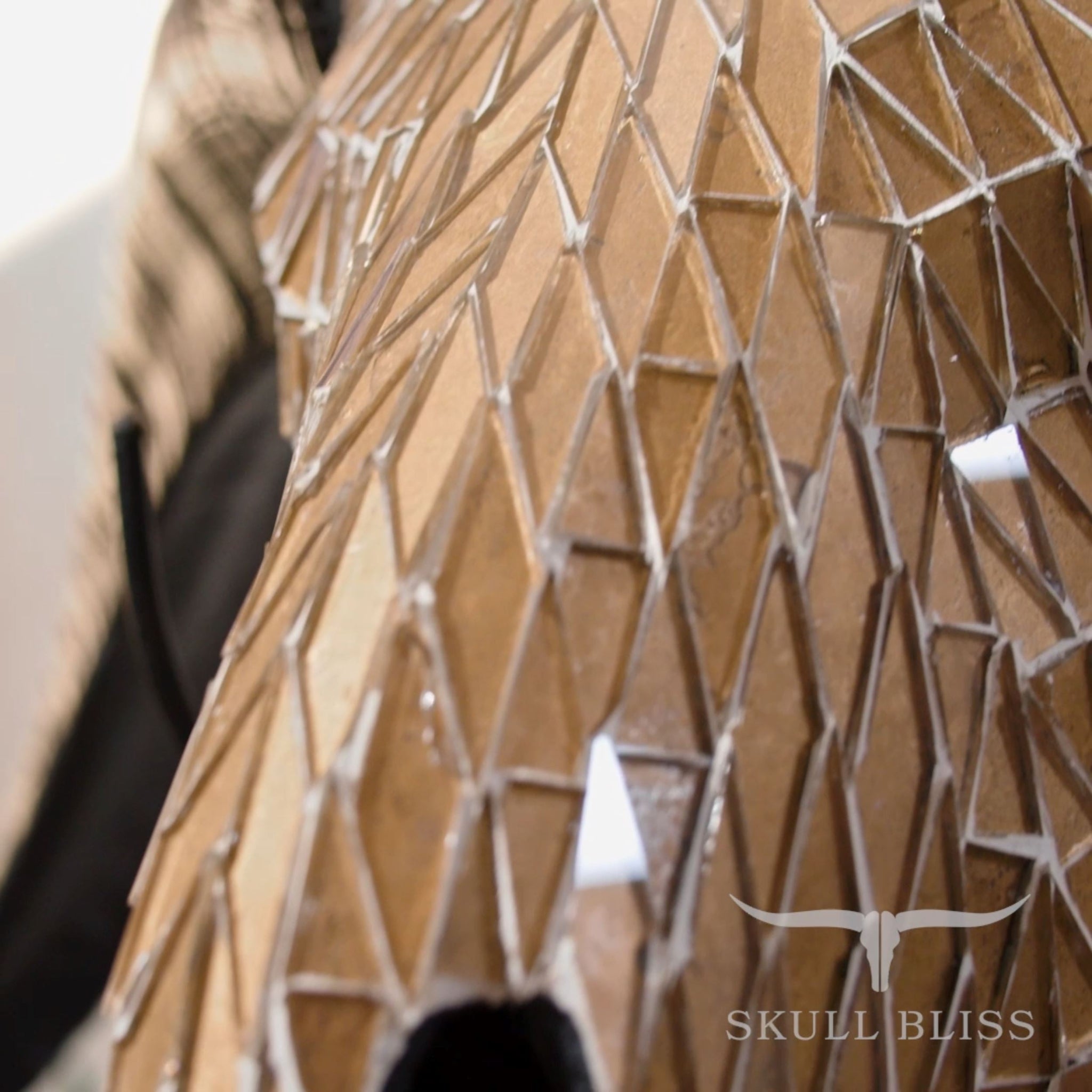 Ram Skull - Mocha Mirror // Mosaic Finish