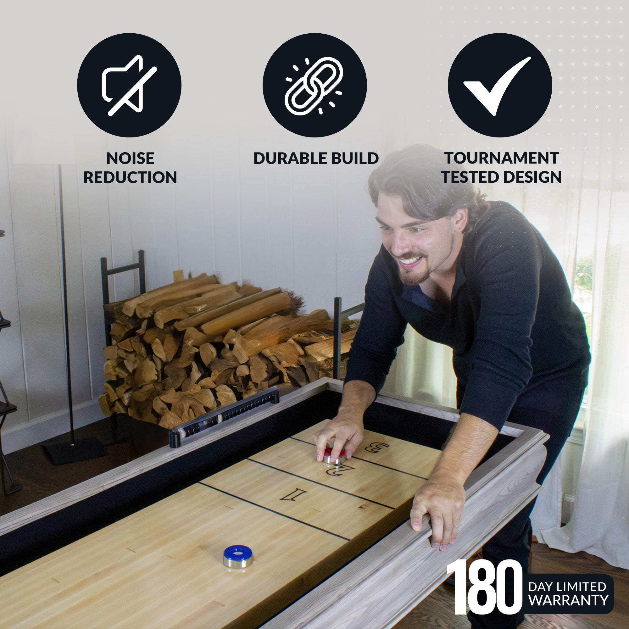 Montecito 12-ft Shuffleboard Table - Driftwood Finish - image 5